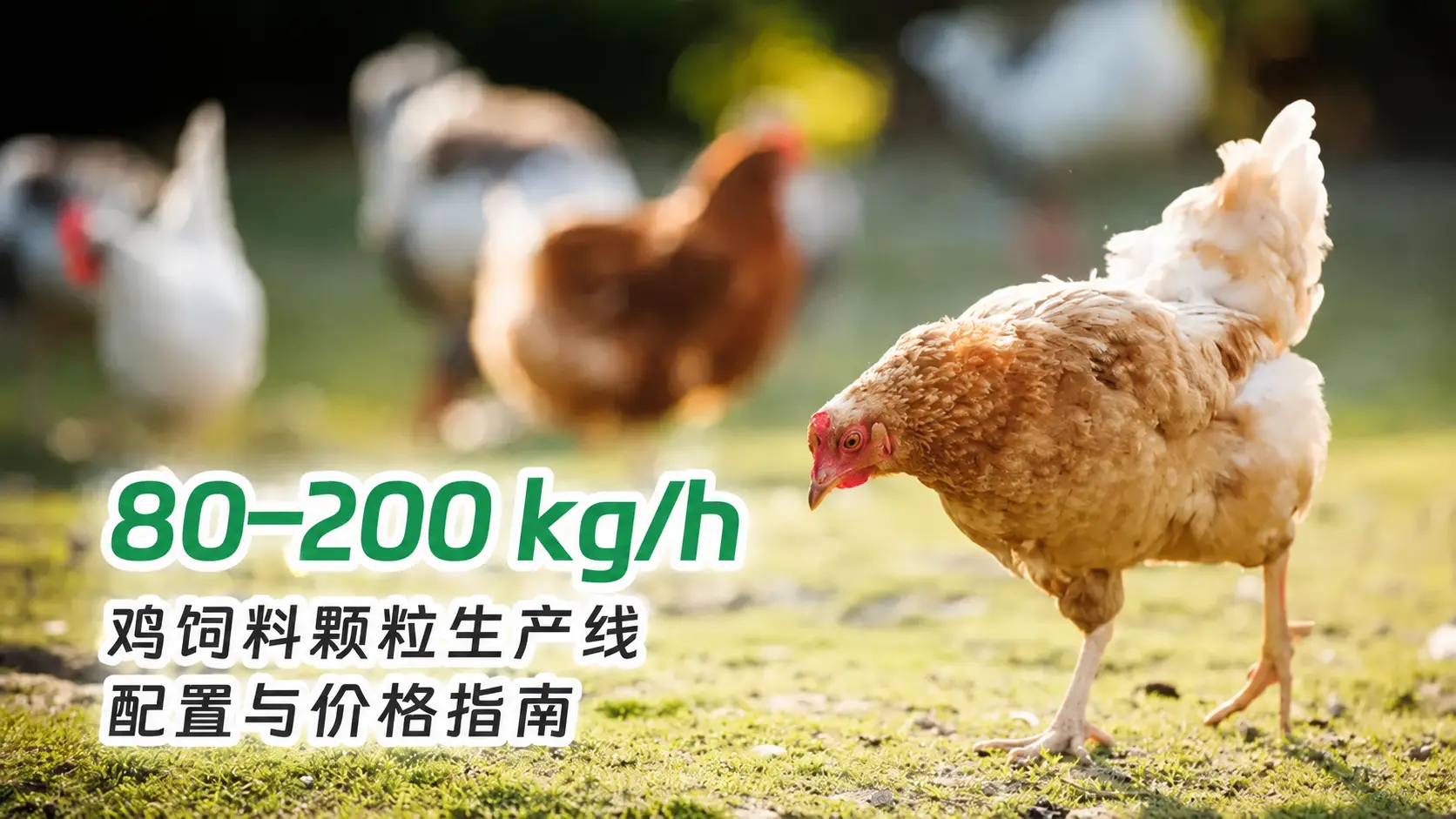 80–200 kg/h 家禽饲料颗粒生产线方案及价格