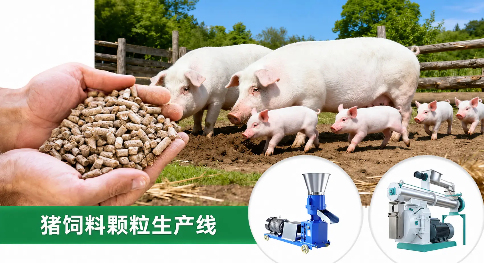 三种猪饲料生产线