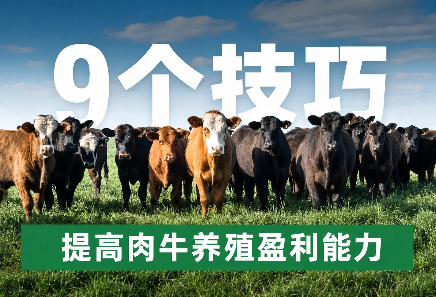 肉牛养殖收益提升方法