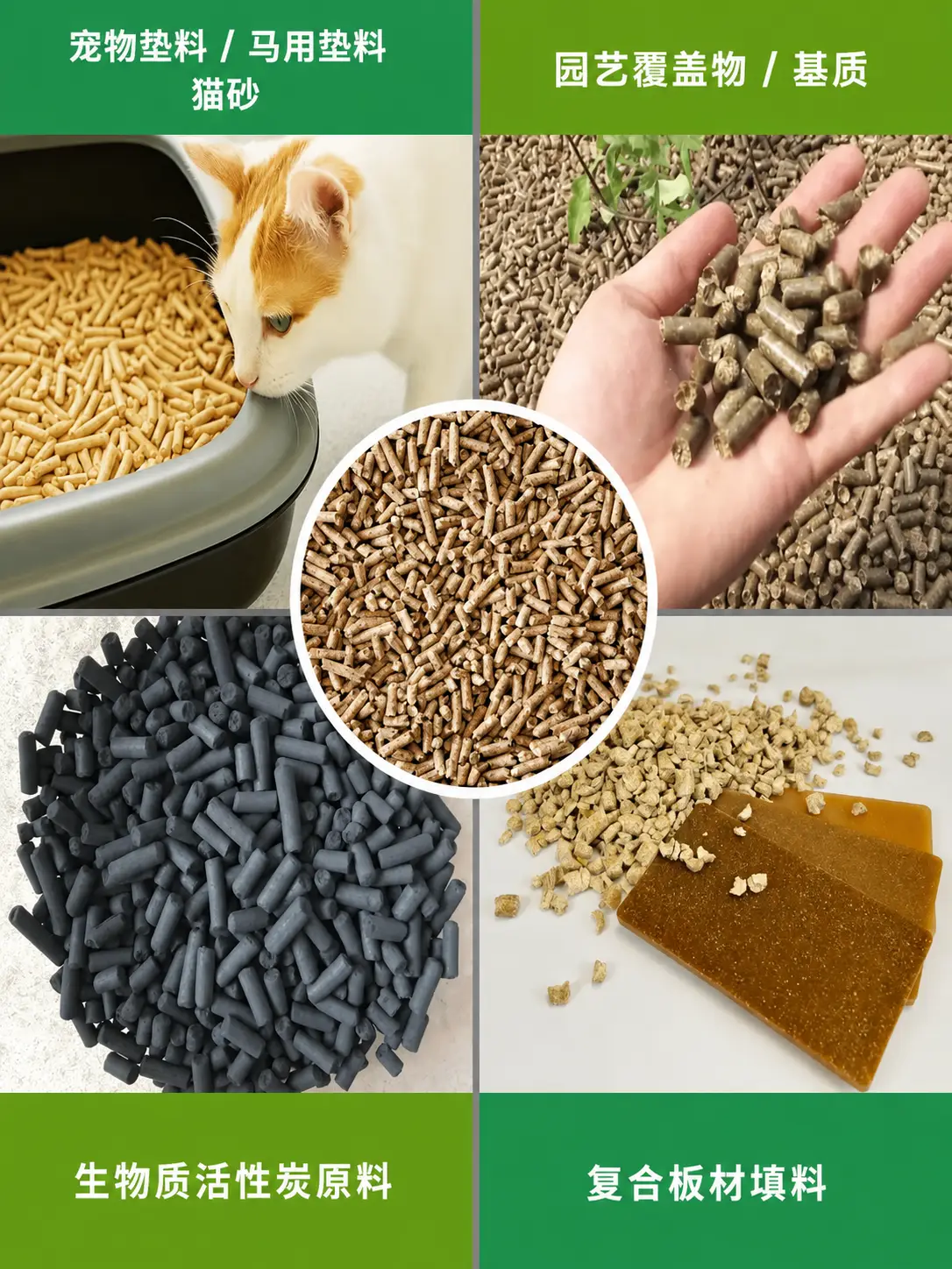 林业废料颗粒应用