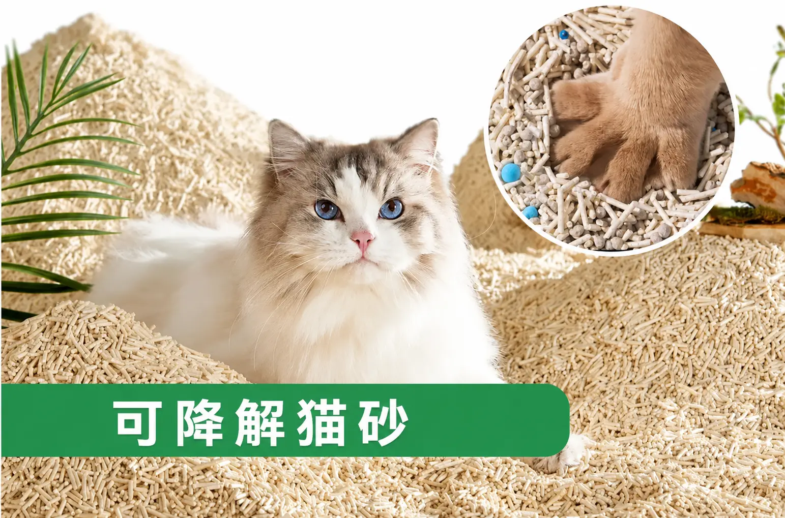可生物降解猫砂