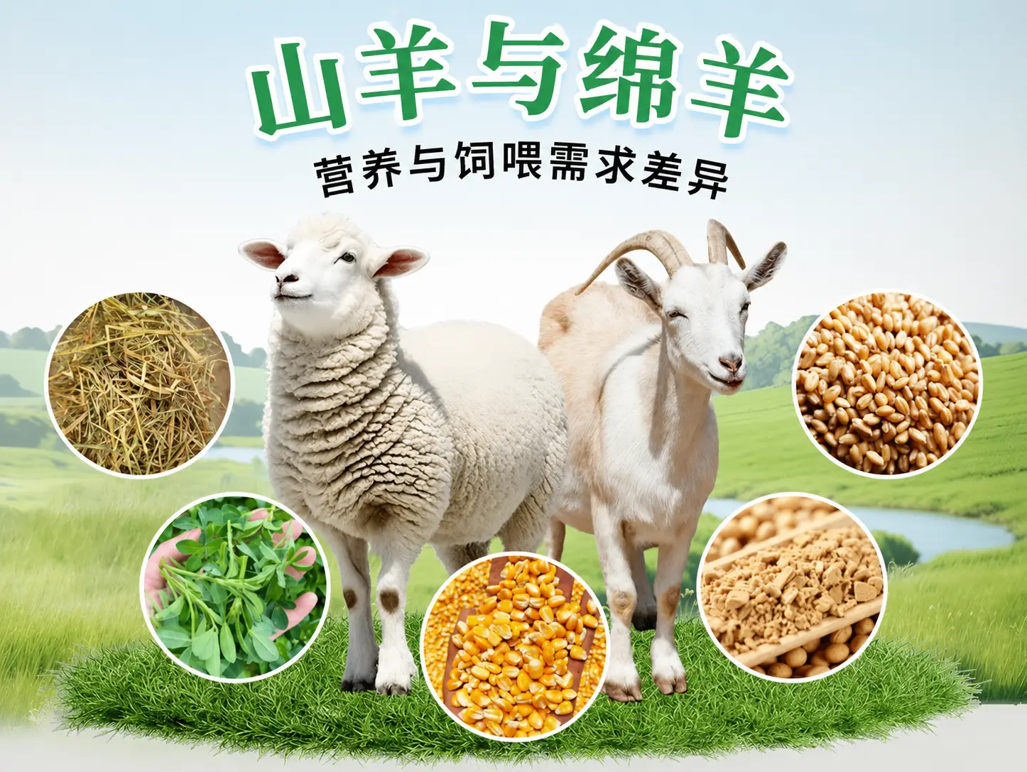 山羊绵羊营养差异和饲料需求