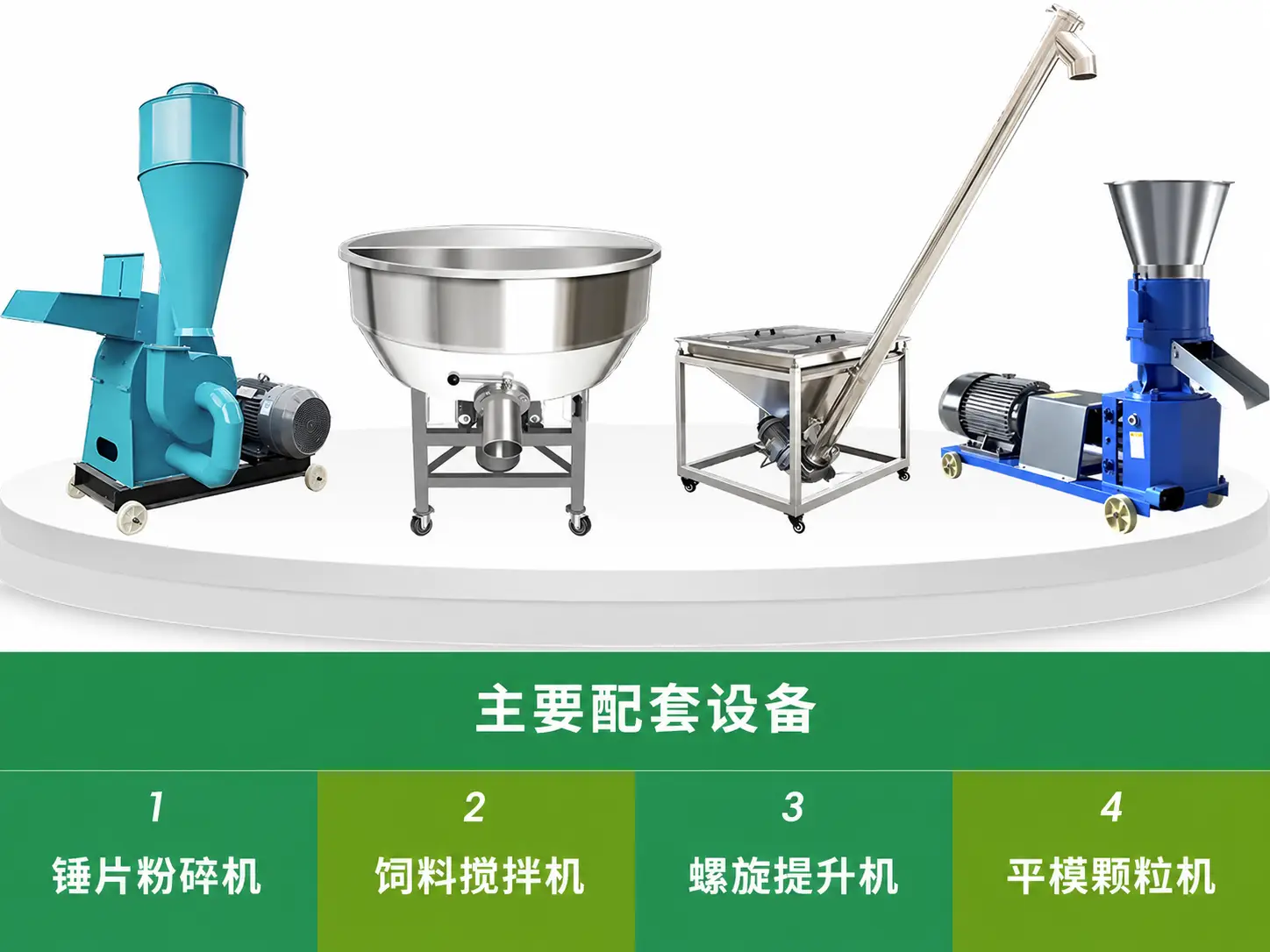 小型家禽饲料生产线流程