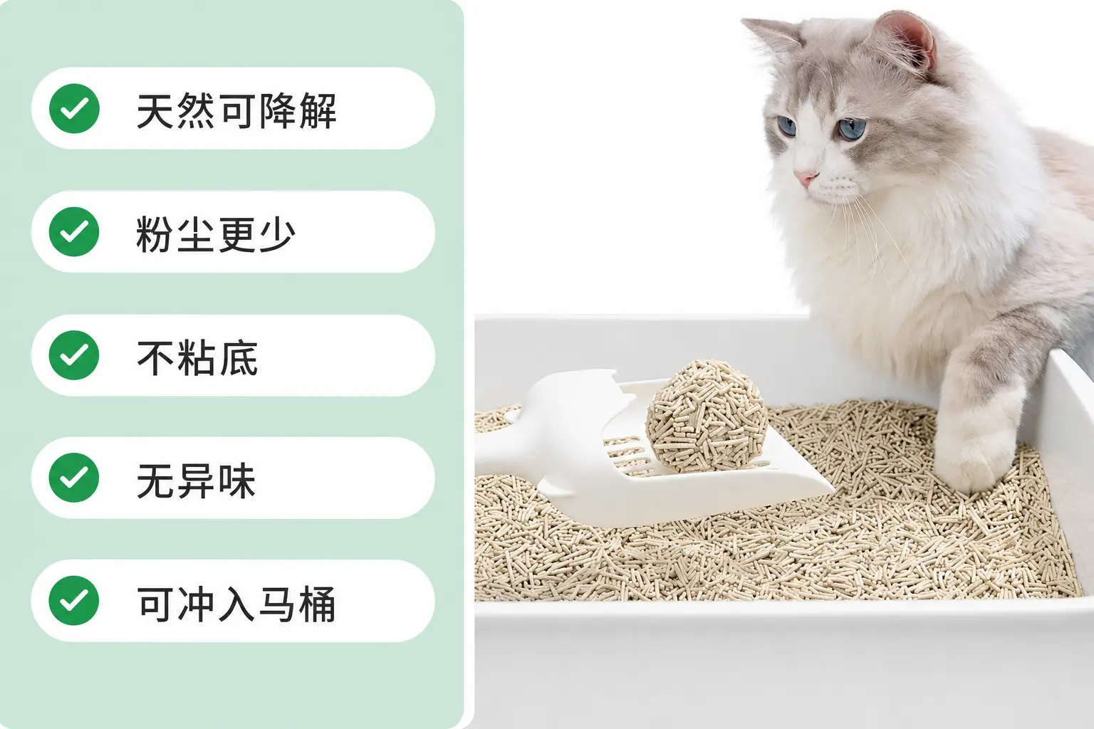 可生物降解猫砂优势