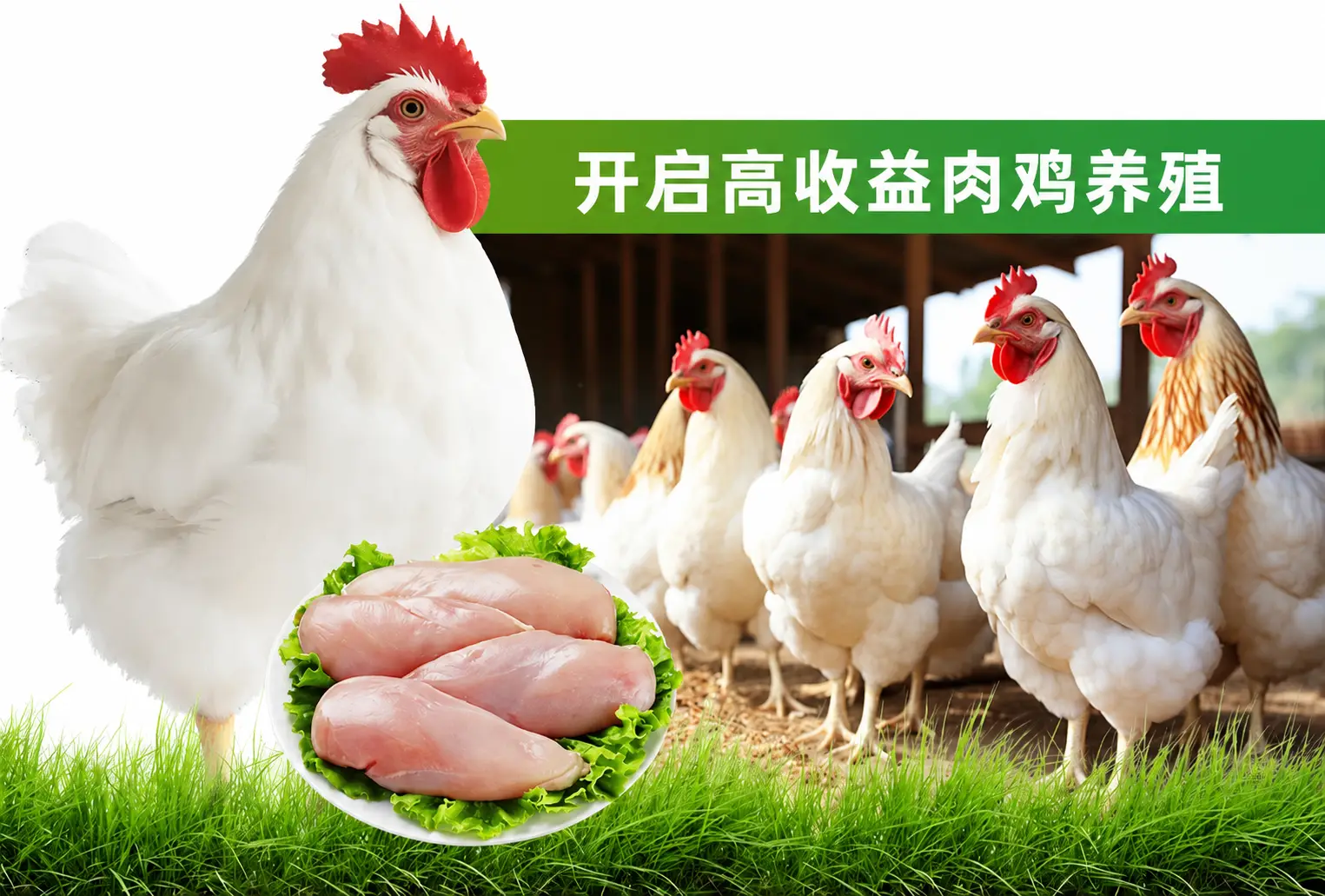 开始肉鸡养殖场