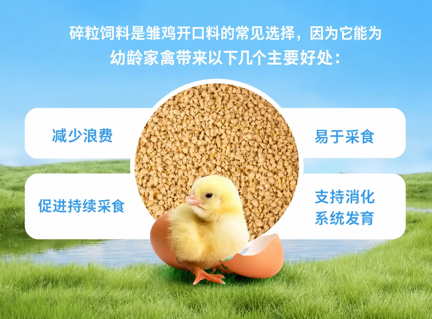 按生长阶段分类的鸡饲料