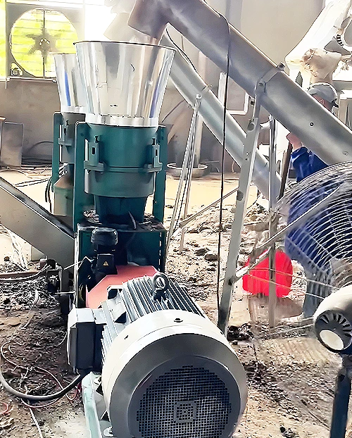中国1吨/小时小型木屑颗粒生产线